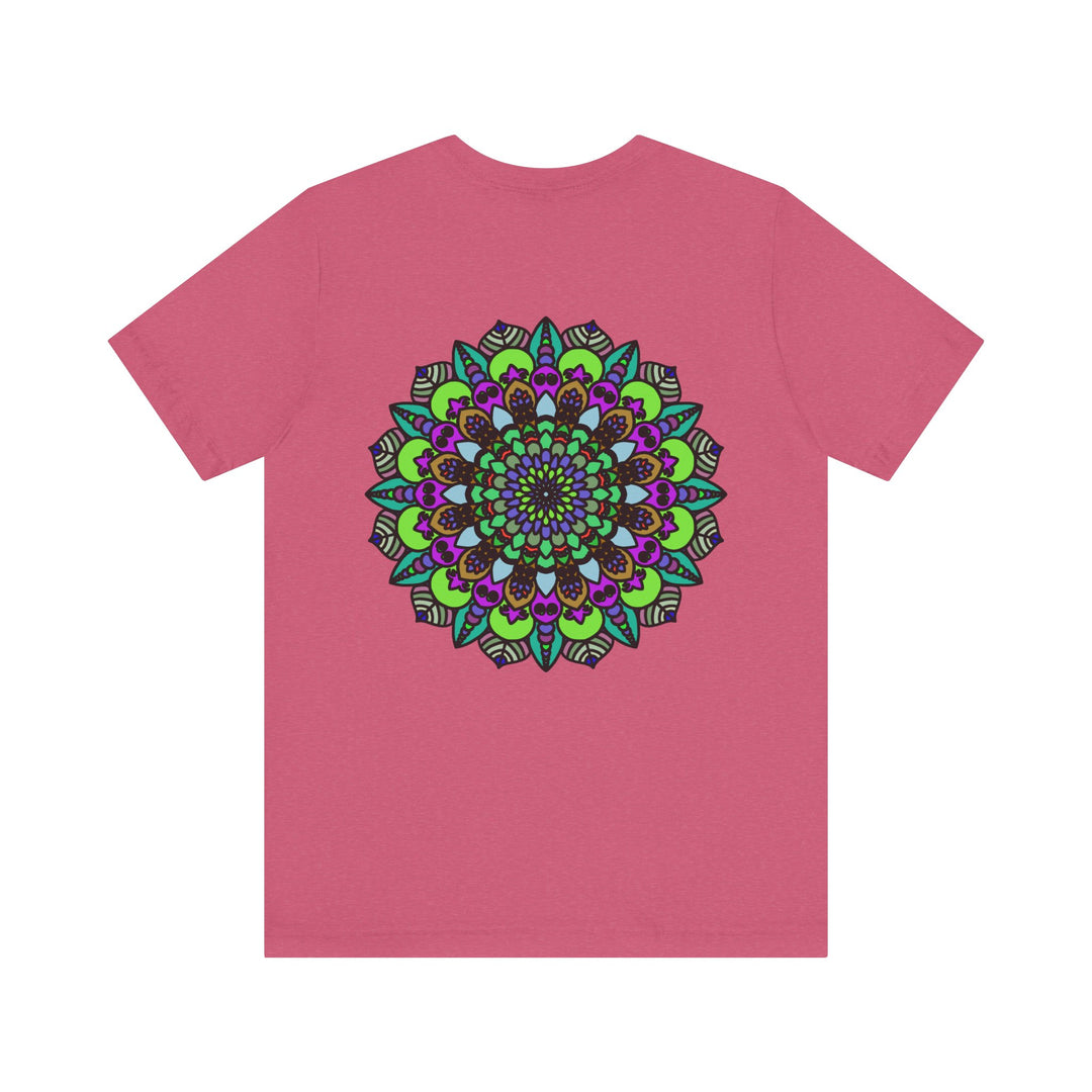 Beautiful Mandala Peace Tee featuring intricate design for spiritual harmony and inner peace, perfect for yoga and meditation