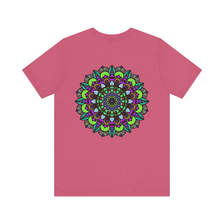 Beautiful Mandala Peace Tee featuring intricate design for spiritual harmony and inner peace, perfect for yoga and meditation