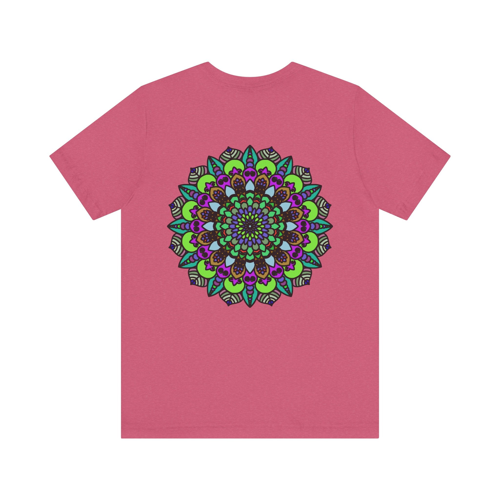 Colorful Mandala Peace Tee with intricate design promoting spiritual harmony and inner peace