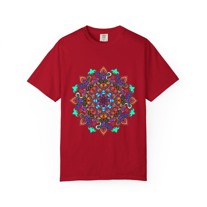 Mandala Art T-Shirt in Bold Colors for Creative Expression