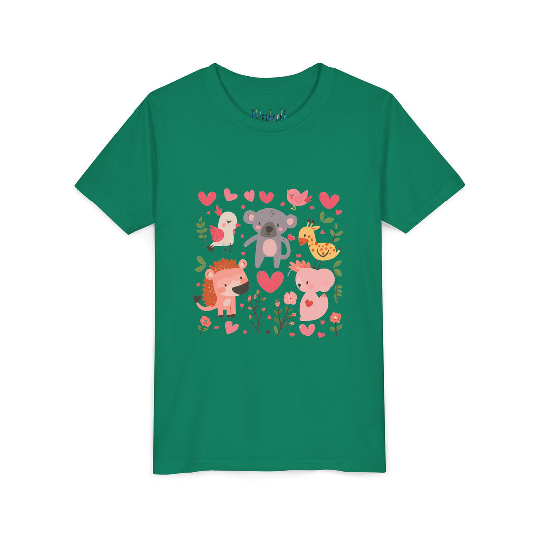 Adorable Animal Love Youth Tee, Cute Kids Shirt, Animal Graphic Tee, Children's Gift, Birthday or Holiday Outfit