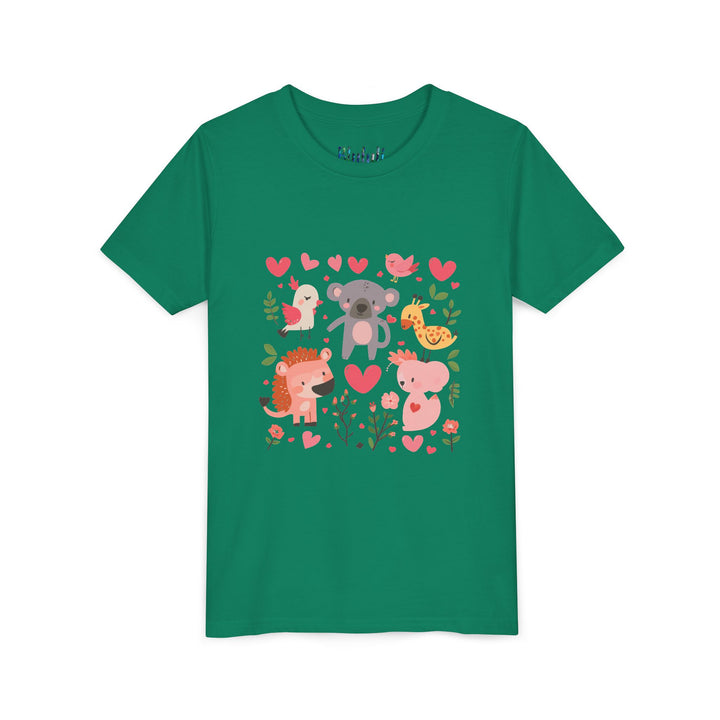 Adorable Animal Love Youth Tee, Cute Kids Shirt, Animal Graphic Tee, Children's Gift, Birthday or Holiday Outfit