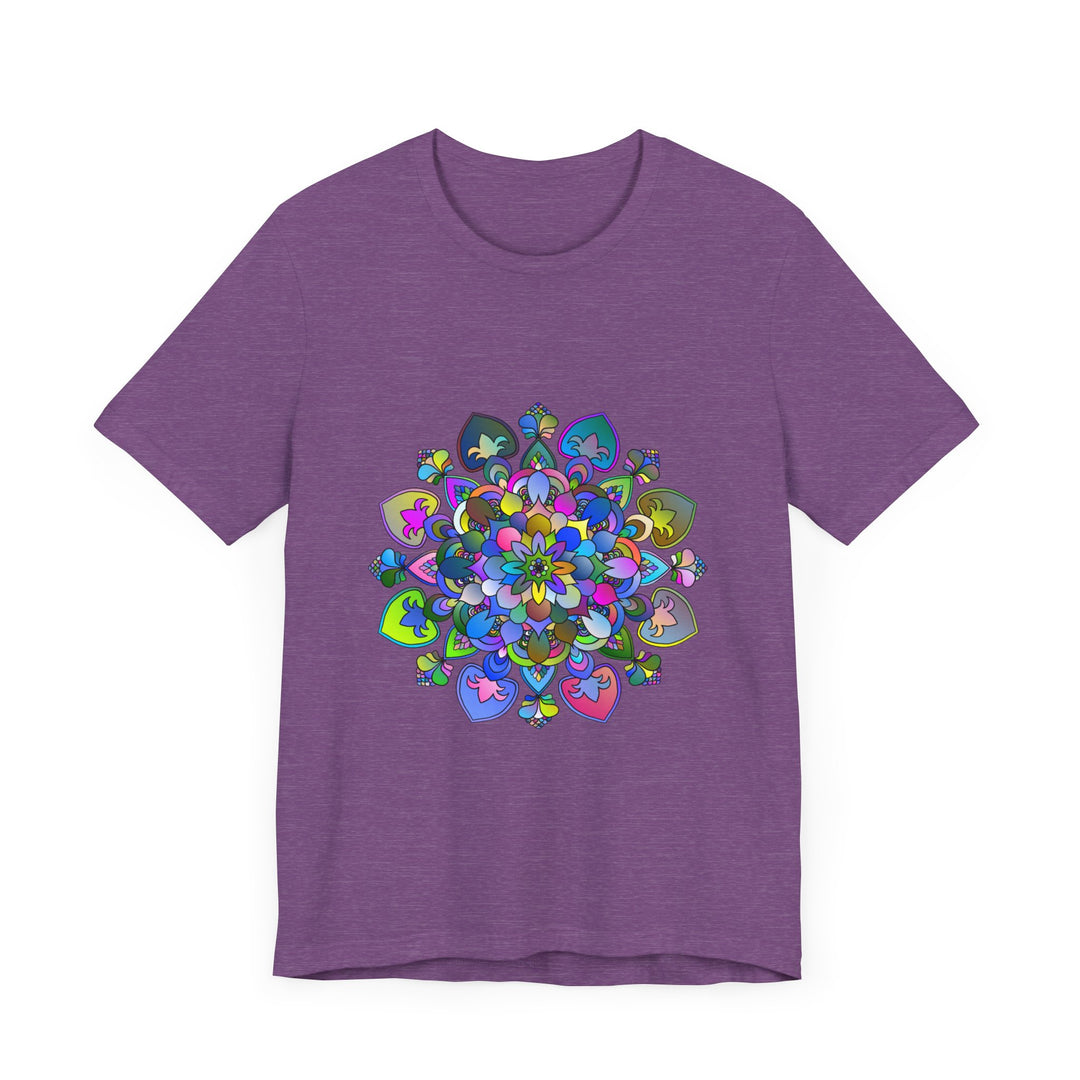 Vibrant Mandala T-Shirt featuring colorful and intricate art design, perfect for a bold and stylish look