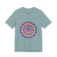 Vibrant Mandala Tee featuring intricate design and colors symbolizing peace and harmony, perfect for adding a touch of tranquility to your wardrobe