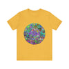 Vibrant Mandala Tee featuring colorful and psychedelic design perfect for bohemian fashion lovers