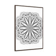Beautiful handmade black and white mandala art on gallery canvas wraps