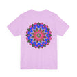 Vibrant Mandala Tee featuring intricate design for spiritual peace and harmony, perfect for meditation and yoga practice