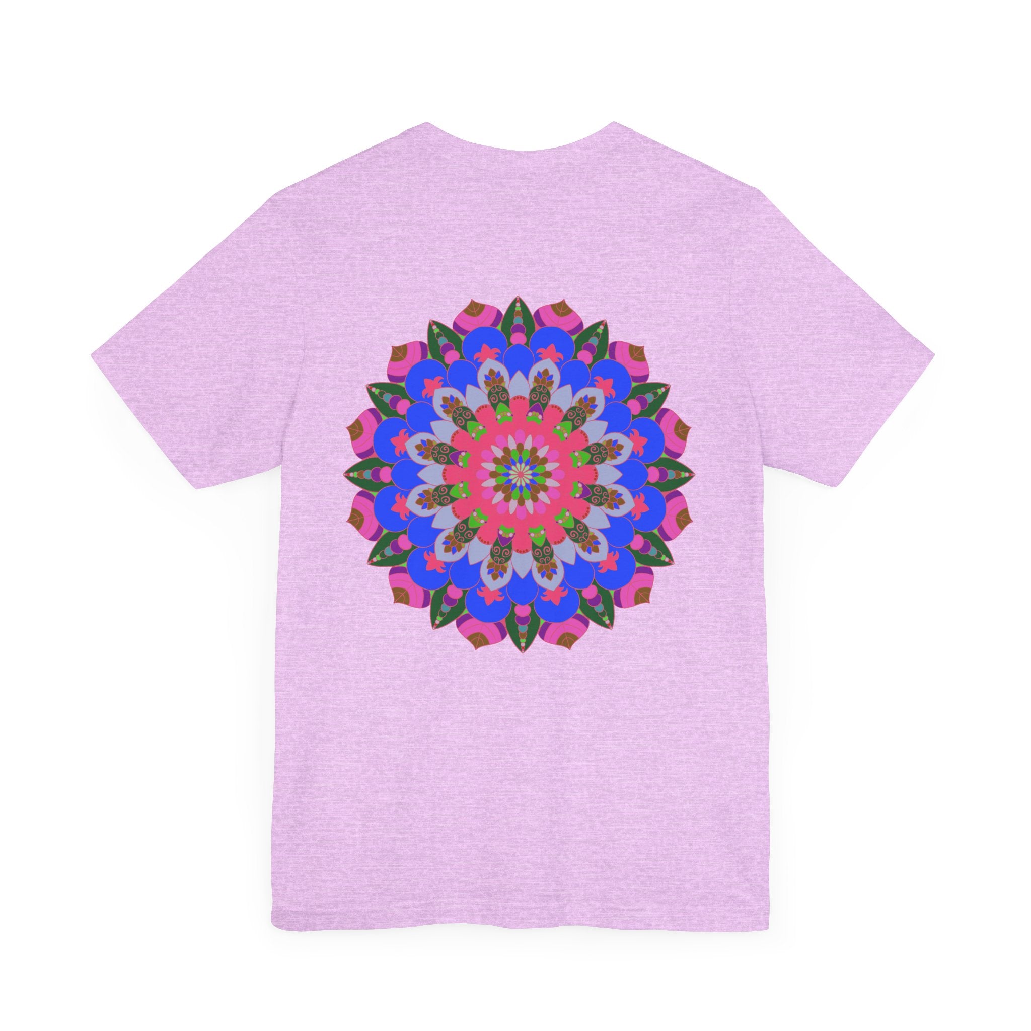 Vibrant Mandala Tee featuring intricate design for spiritual peace and harmony, perfect for meditation and yoga practice