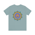 Vibrant Mandala Tee featuring a colorful, intricate design symbolizing spiritual peace and harmony for a stylish and meaningful addition to your wardrobe