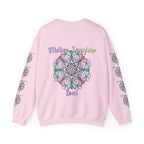 Felpa Girocollo Legame Madre-Figlia — Regalo di Famiglia Mandala Floreale