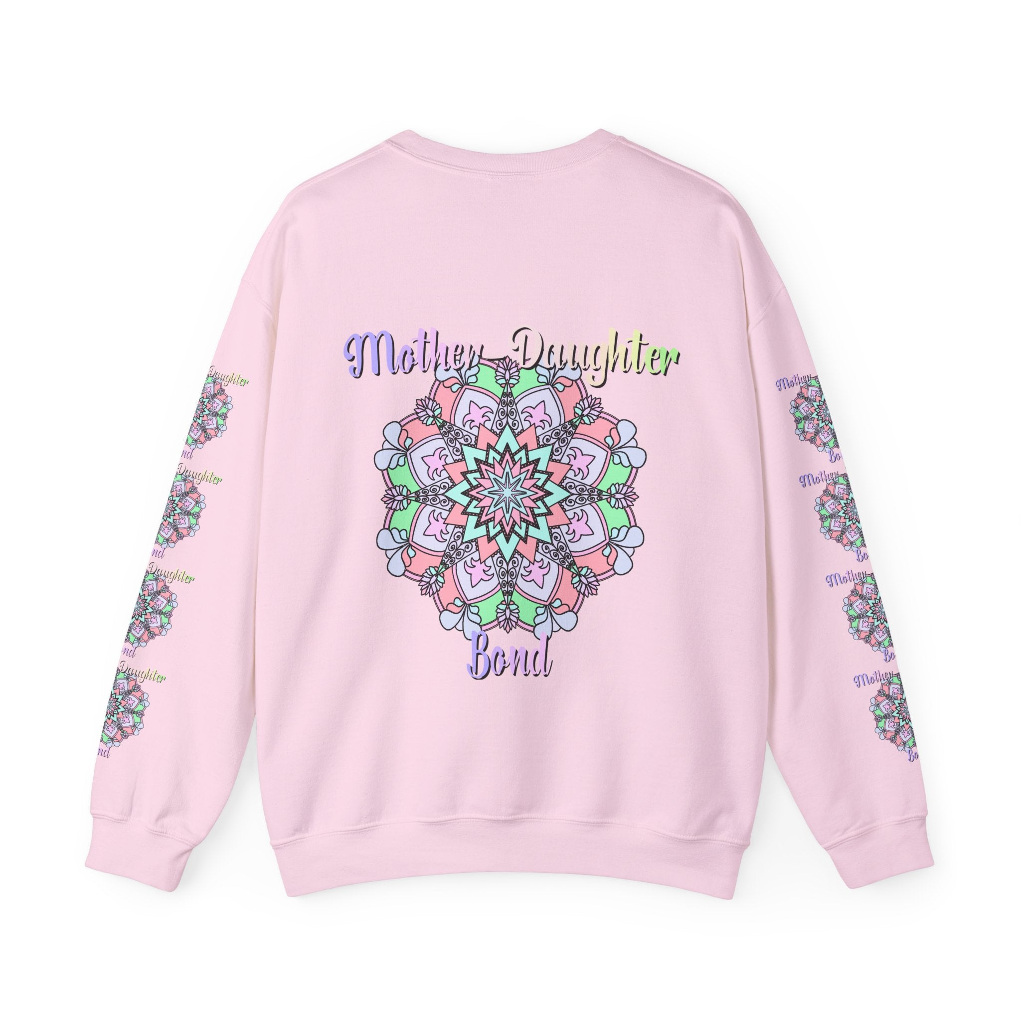 Mother-Daughter Bond Crewneck Sweatshirt — Floral Mandala Family Gift