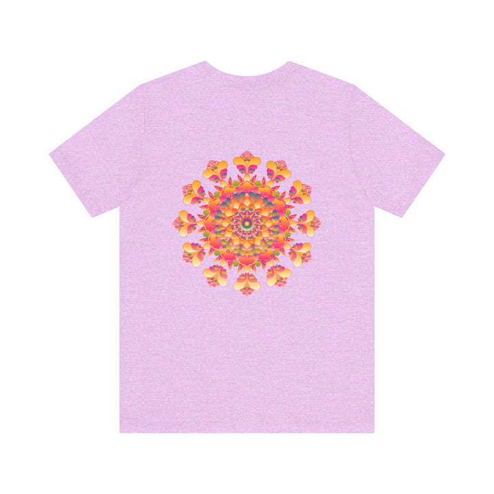 Colorful mandala tee promoting spiritual peace and harmony