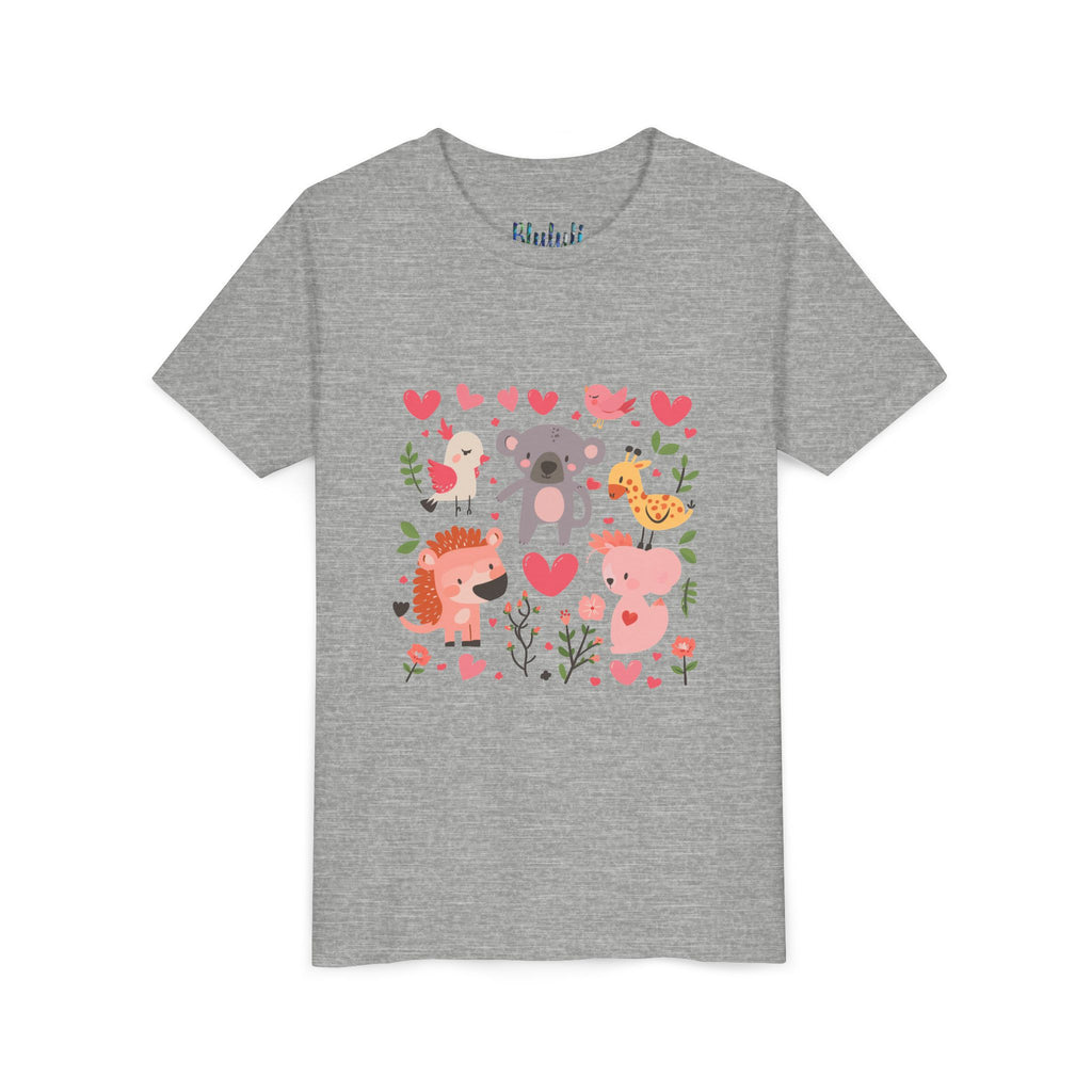 Entzückendes Animal Love Jugend T-Shirt, Süßes Kindershirt, Tier Grafik T-Shirt, Kindergeschenk, Geburtstags- oder Urlaubsoutfit 