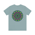 A vibrant, colorful Mandala Peace Tee representing spiritual harmony and inner peace