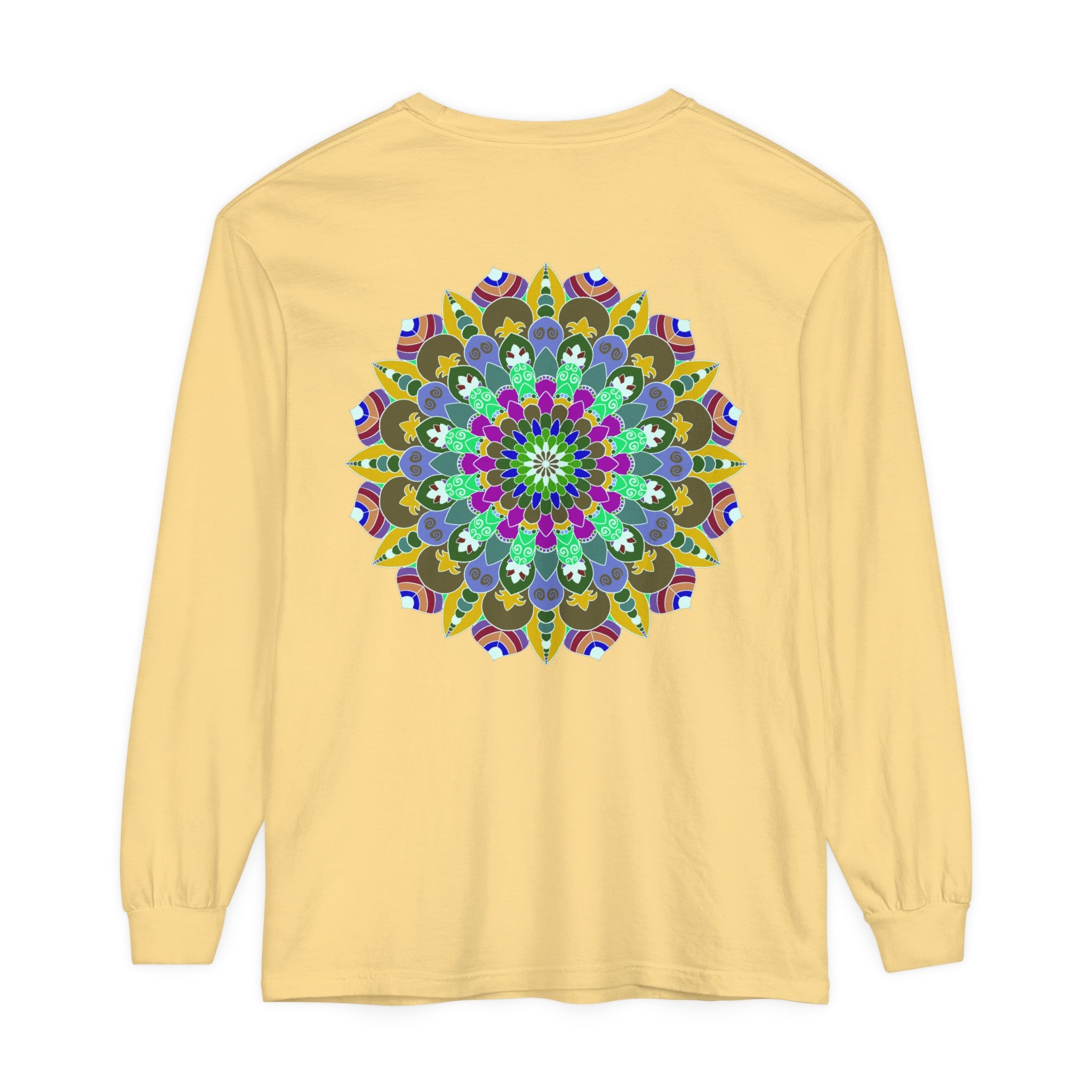 Colorful Mandala Long Sleeve T-Shirt - Spiritual Art 45