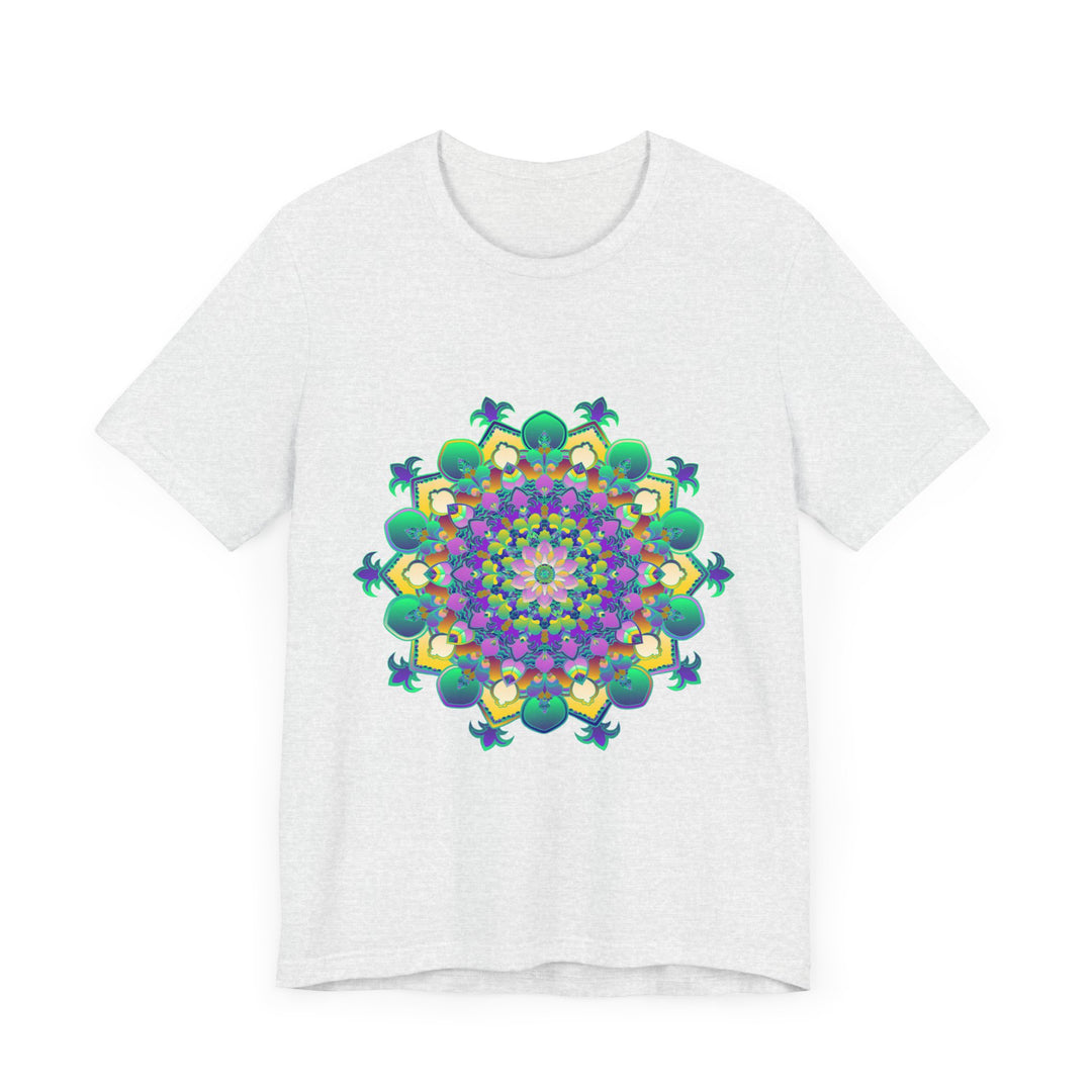 Colorful Mandala Meditation Tee featuring intricate design for peace and tranquility