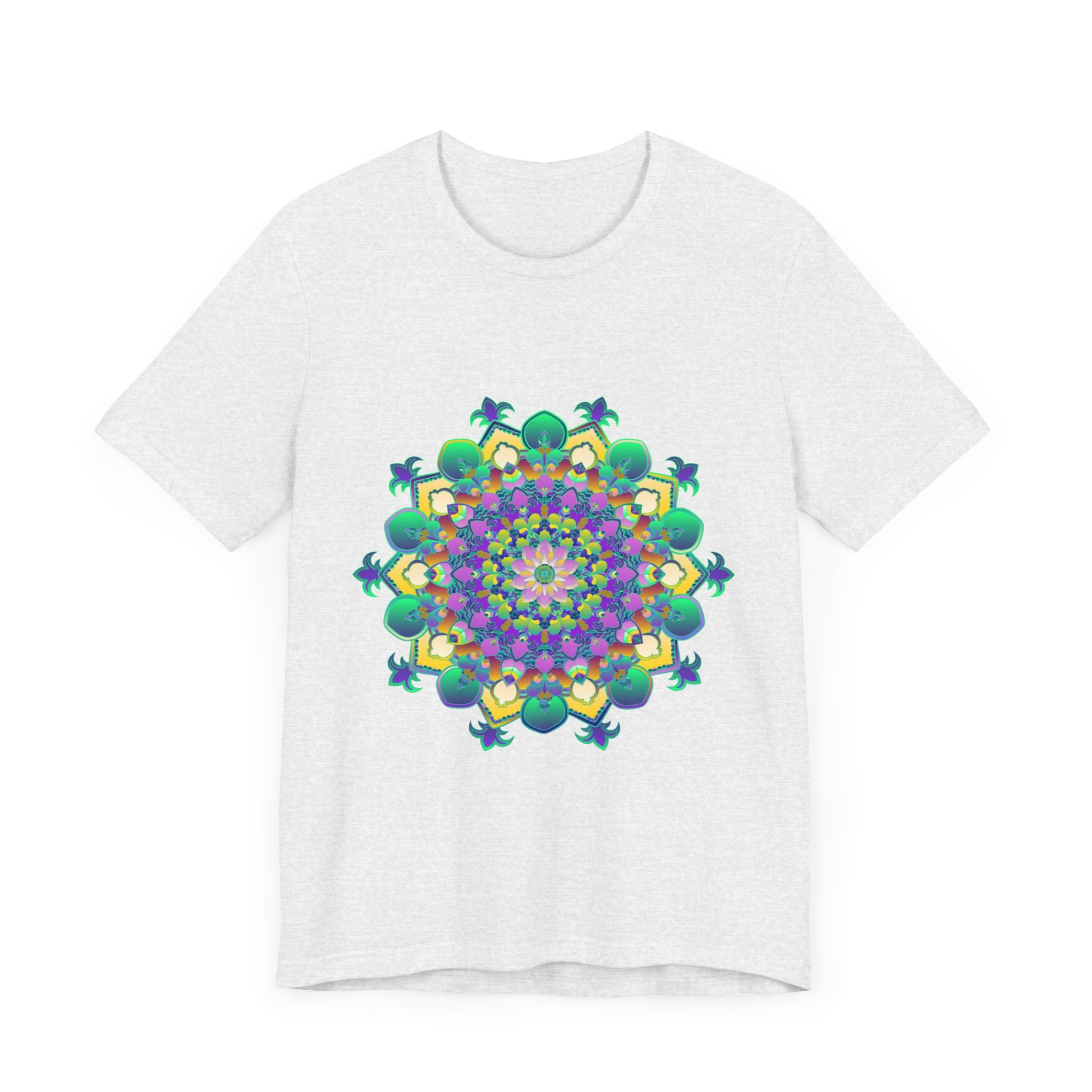 Colorful Mandala Meditation Tee featuring intricate design for peace and tranquility