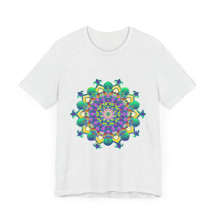 Colorful Mandala Meditation Tee featuring intricate design for peace and tranquility