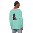 Black Cat Watercolor Unisex Long Sleeve T-Shirt, a stylish and versatile clothing item for everyone to enjoy