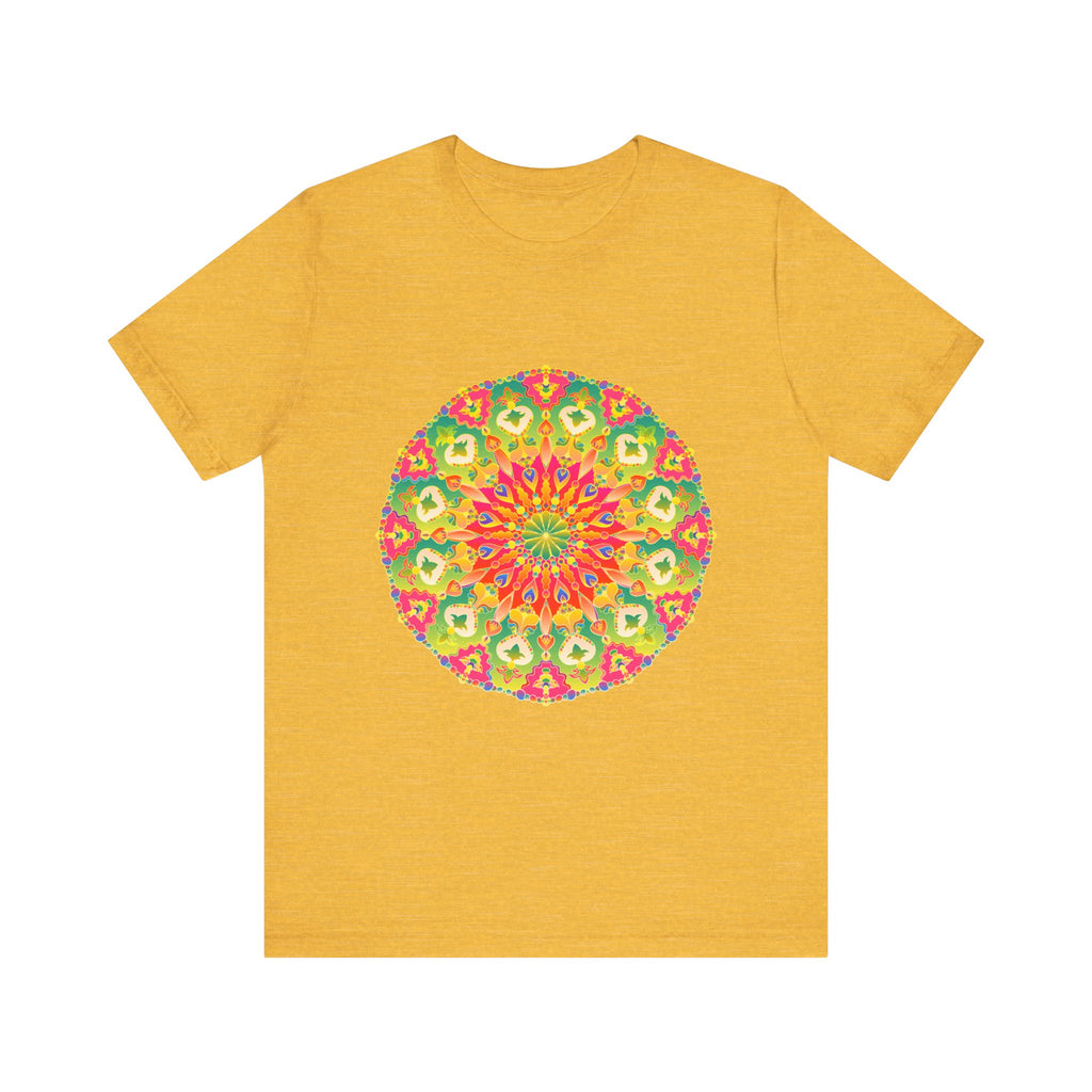 Vibrant Mandala Tee featuring a colorful and intricate design perfect for adding a pop of color to any outfit