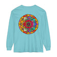 Colorful and intricate mandala design long sleeve t-shirt for men and women