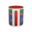 Colorful and intricate mandala art design on ceramic mug perfect for coffee or tea lovers