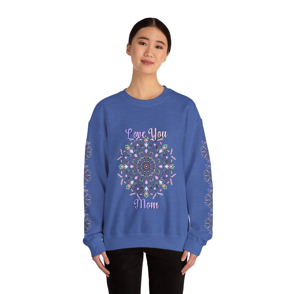 Felpa Mandala "Mamma Potente" in Morbide Tonalità Pastello