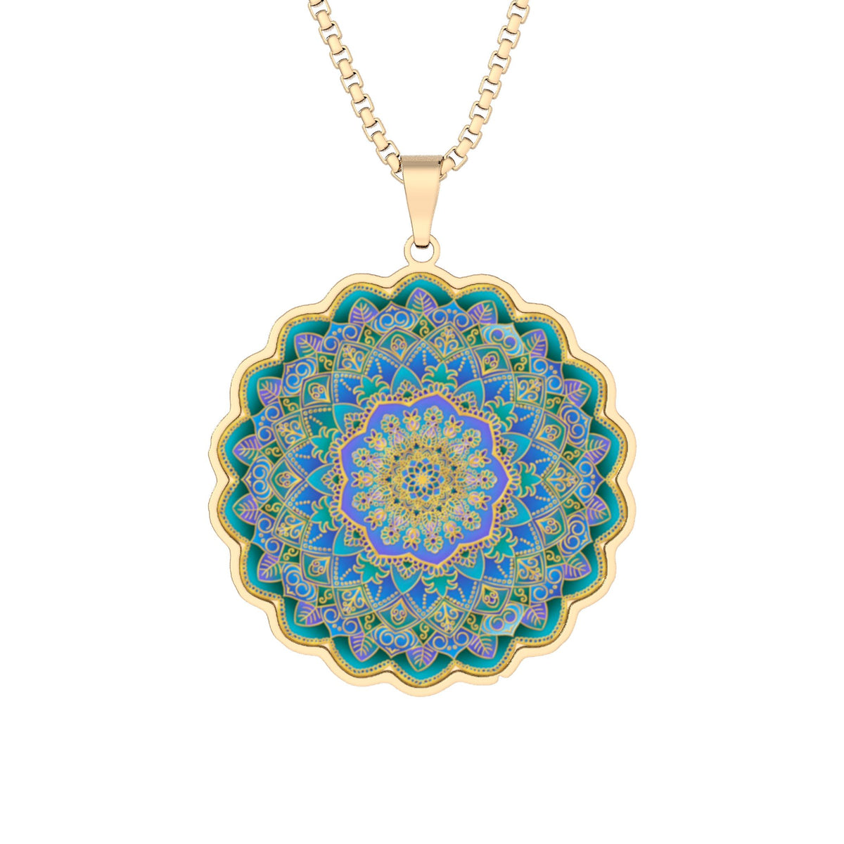 Kaleidoscope Mandala Pendant Necklace