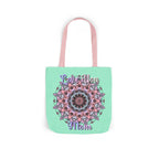 Mandala 'Love You Mom' Canvas Tote — Floral Mother's Day Gift Bag
