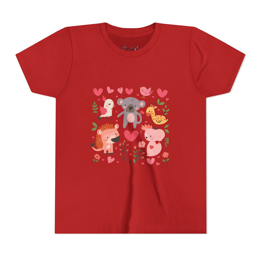Adorable Animal Love Youth Tee, Cute Kids Shirt, Animal Graphic Tee, Children's Gift, Birthday or Holiday Outfit