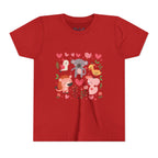 Entzückendes Animal Love Jugend T-Shirt, Süßes Kindershirt, Tier Grafik T-Shirt, Kindergeschenk, Geburtstags- oder Urlaubsoutfit 