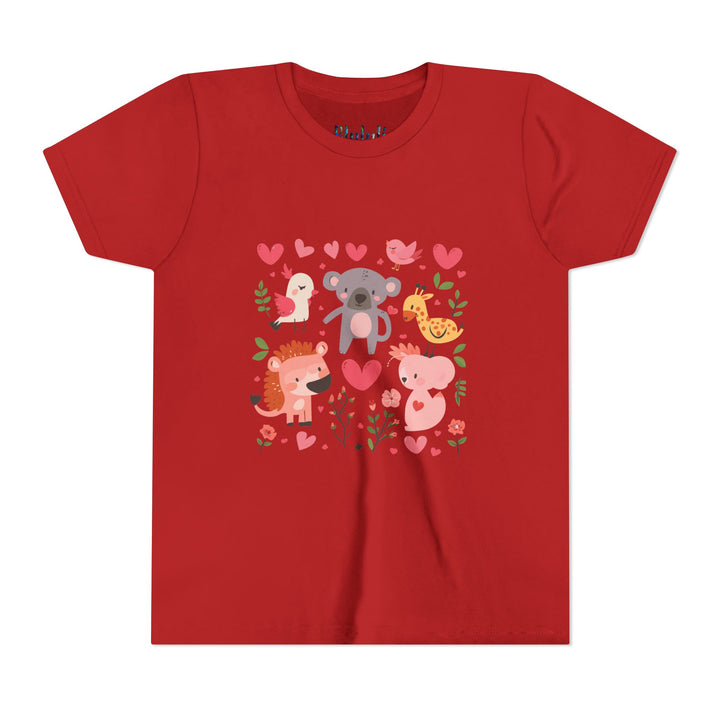 Adorable Animal Love Youth Tee, Cute Kids Shirt, Animal Graphic Tee, Children's Gift, Birthday or Holiday Outfit