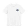  Blue and green mandala t-shirt for spiritual peace and harmony