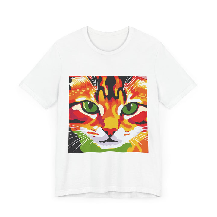 Abstract art of a beautiful Savanna cat printed on a high-quality t-shirt