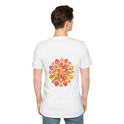 Lotus Mandala Unisex T-Shirt featuring a hand-drawn, unique design by Blululi, perfect for expressing your individuality and style