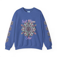 Cozy and stylish unisex crewneck sweatshirt, the perfect birthday gift for mom, featuring 'Best Mom Ever' design