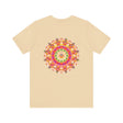 Vibrant Mandala Tee featuring intricate spiritual design symbolizing peace and harmony