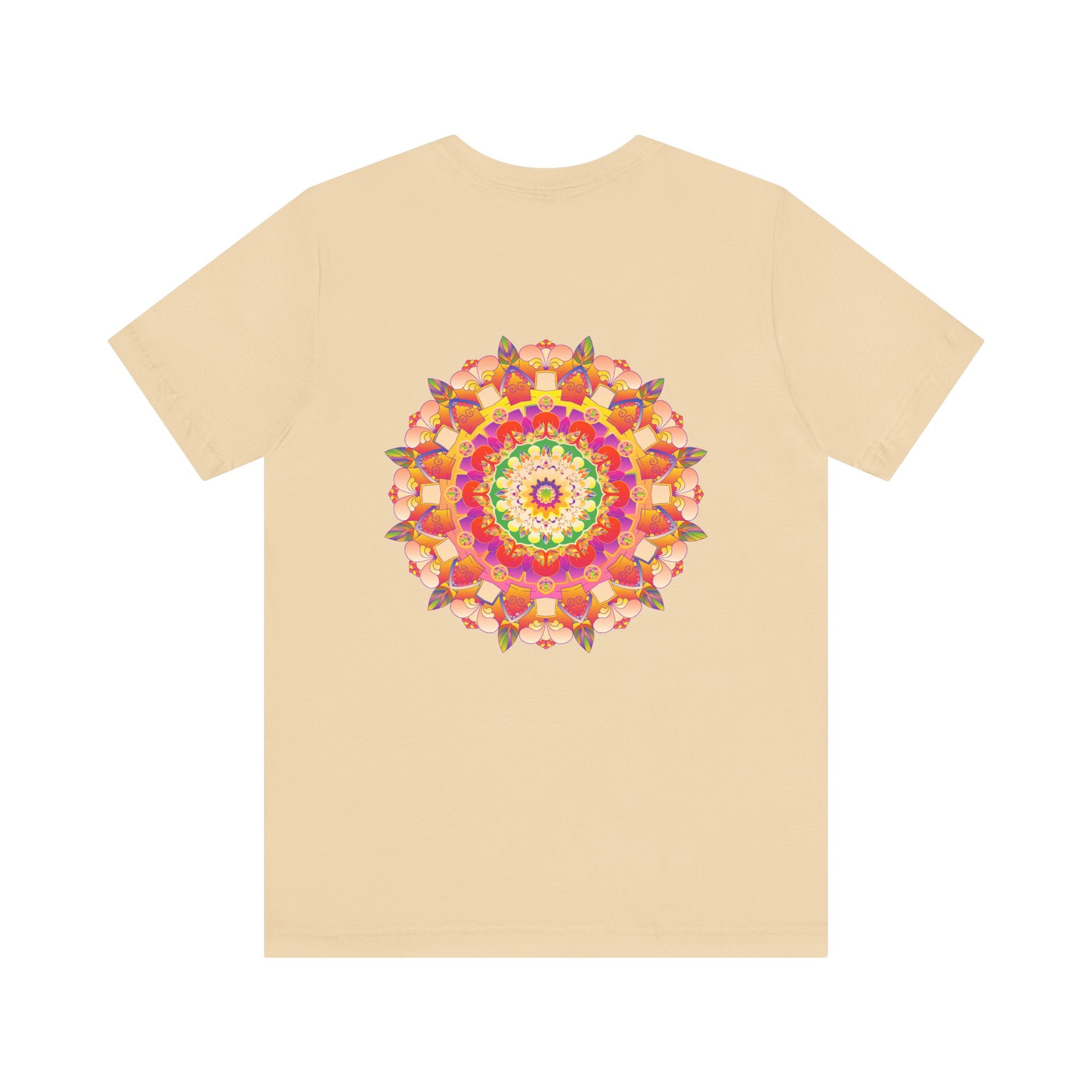 Vibrant Mandala Tee featuring intricate spiritual design symbolizing peace and harmony