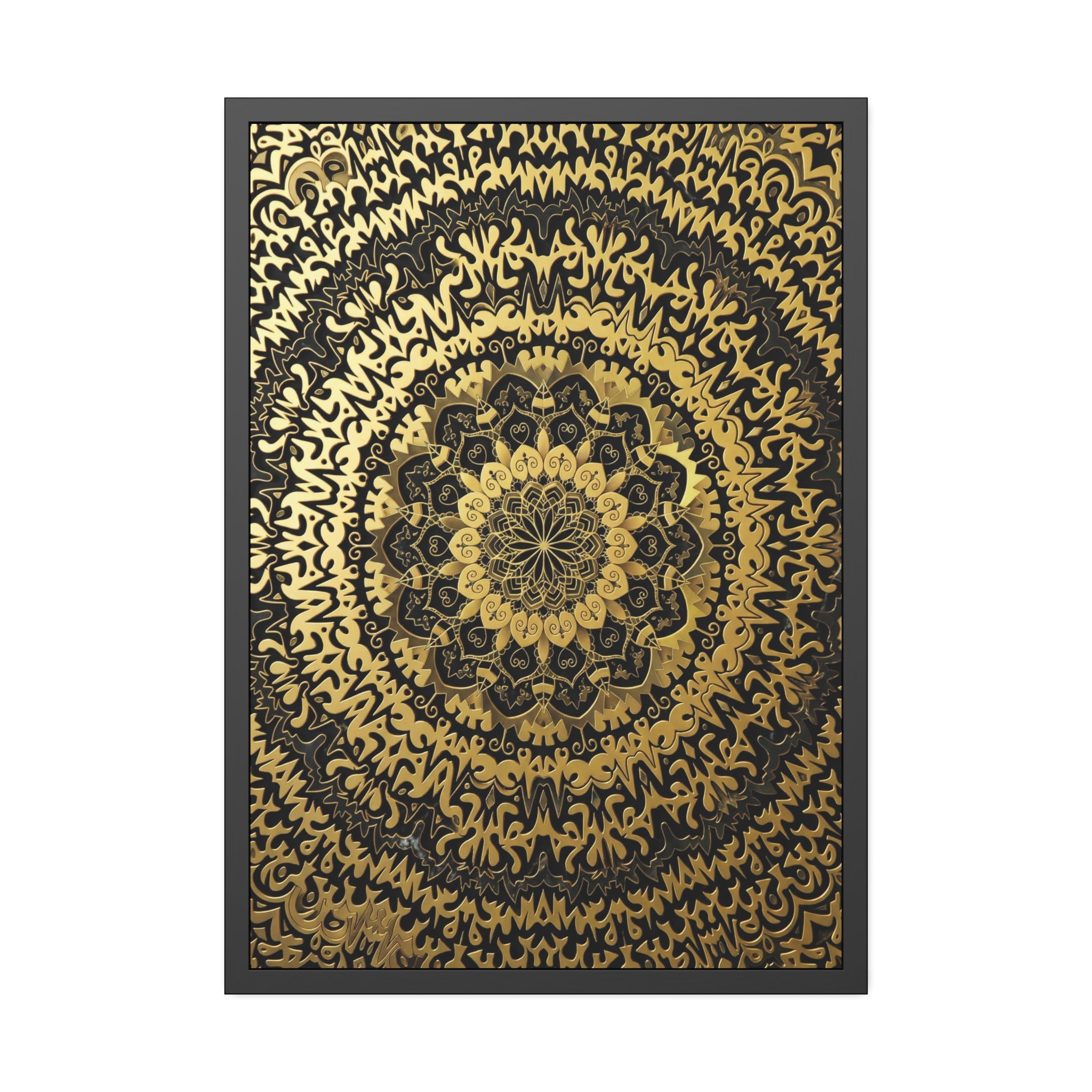 Mandala Sovrano – Elegante Arte da Parete Incorniciata
