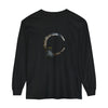 Black Cat Crescent Moon T-Shirt featuring a mystical feline and moon design