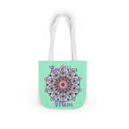 Mandala 'Love You Mom' Canvas Tote — Floral Mother's Day Gift Bag