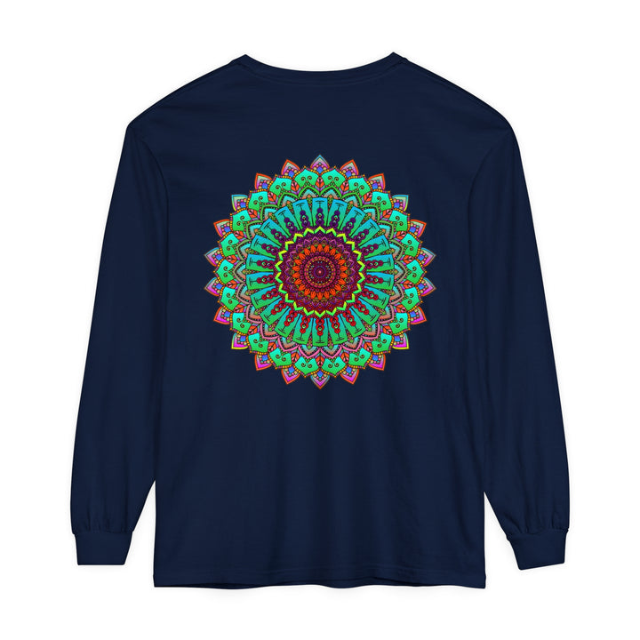 Vibrant Mandala Long Sleeve T-Shirt - Spiritual Art 30