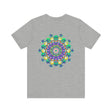 Vibrant Mandala Tee featuring intricate design representing spiritual peace and harmony, perfect for those seeking inner tranquility and balance in their lives