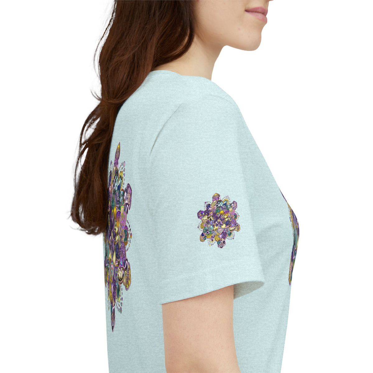 Unisex Floral Jewel Mandala T-Shirt
