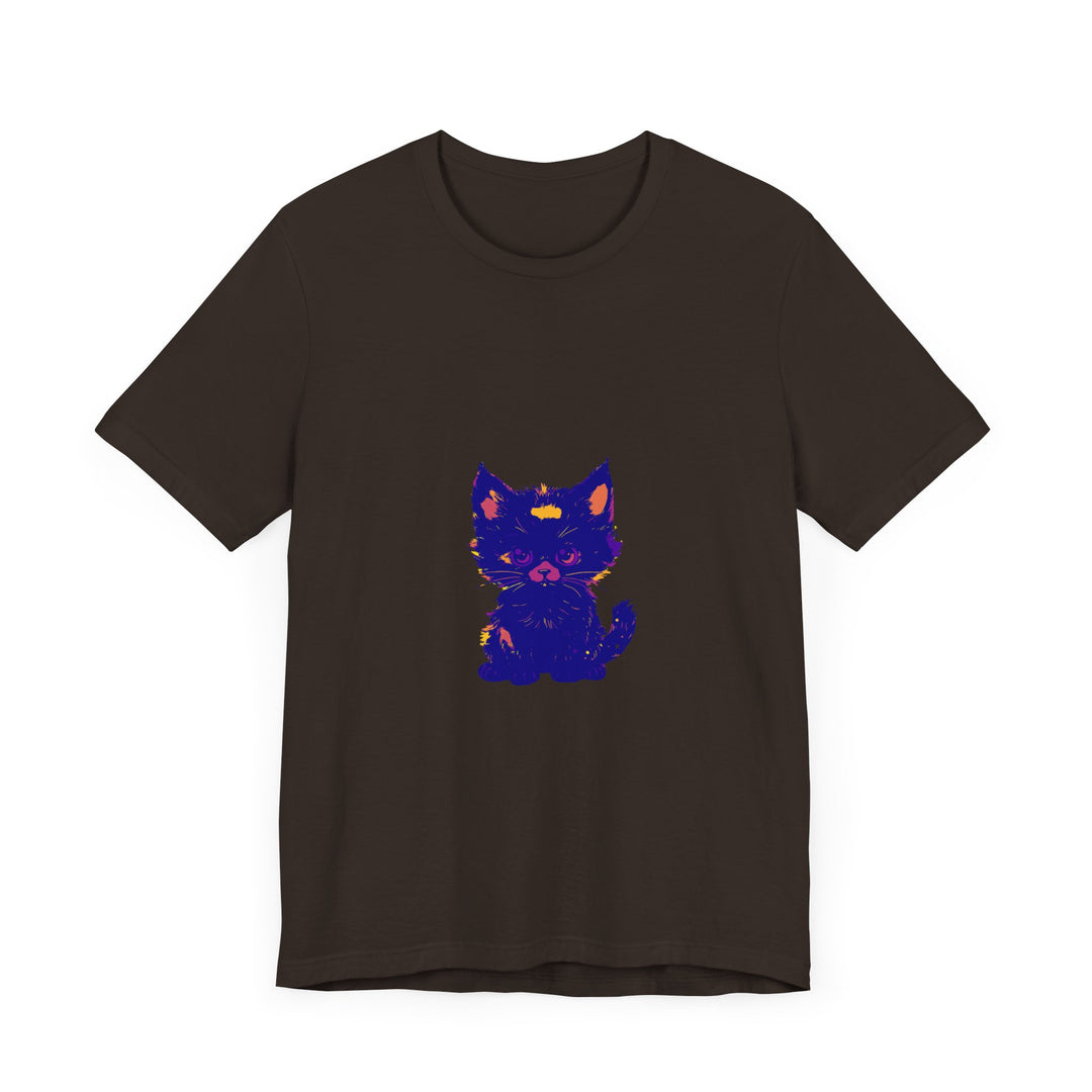 Blue Cat T-Shirt that showcases the allure of Black Cats