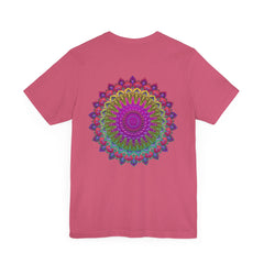 A beautiful and colorful Vibrant Mandala Tee, representing spiritual peace and harmony