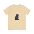 Blue Cat Mystery T-Shirt with a Cool Cat Design - Unique and Stylish Graphic Tee