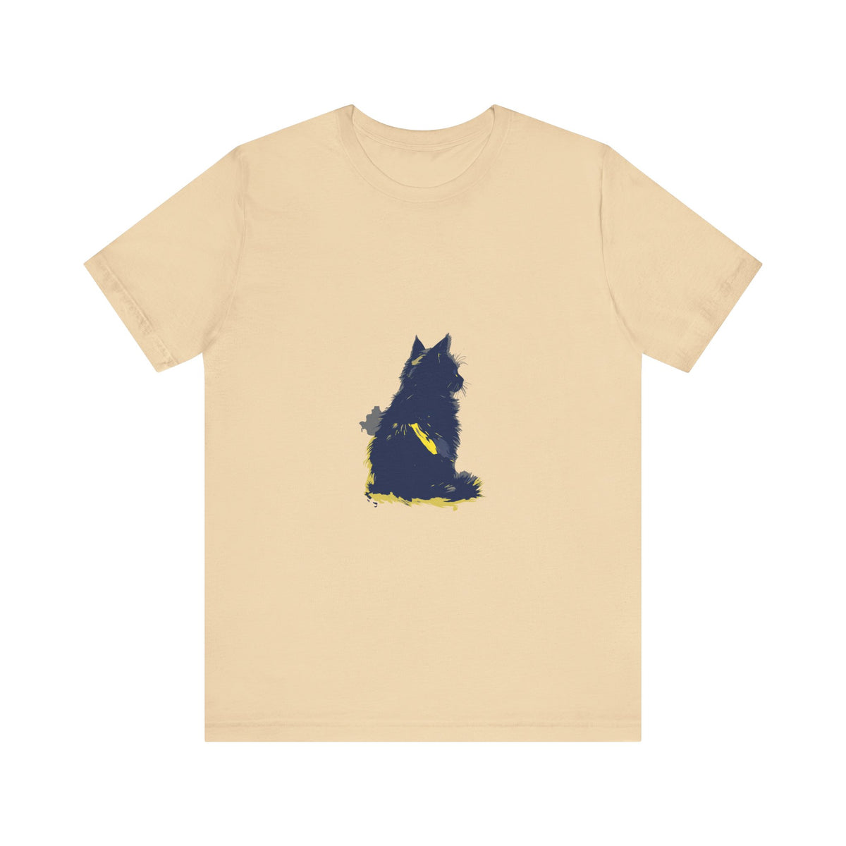 Blue Cat Mystery T-Shirt with a Cool Cat Design - Unique and Stylish Graphic Tee