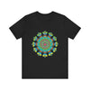 Vibrant and colorful Psychedelic Mandala Tie Dye T-Shirt with intricate design