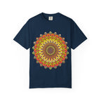 Sunburst Mandala T-Shirt — Vibrant Floral Boho Graphic Tee